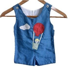 Vintage Samara Hot Air Ballon One Piece 80s Toddler Outfit Sz 2t